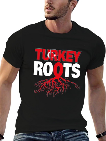 Turkey Roots Graphic Tee - Black