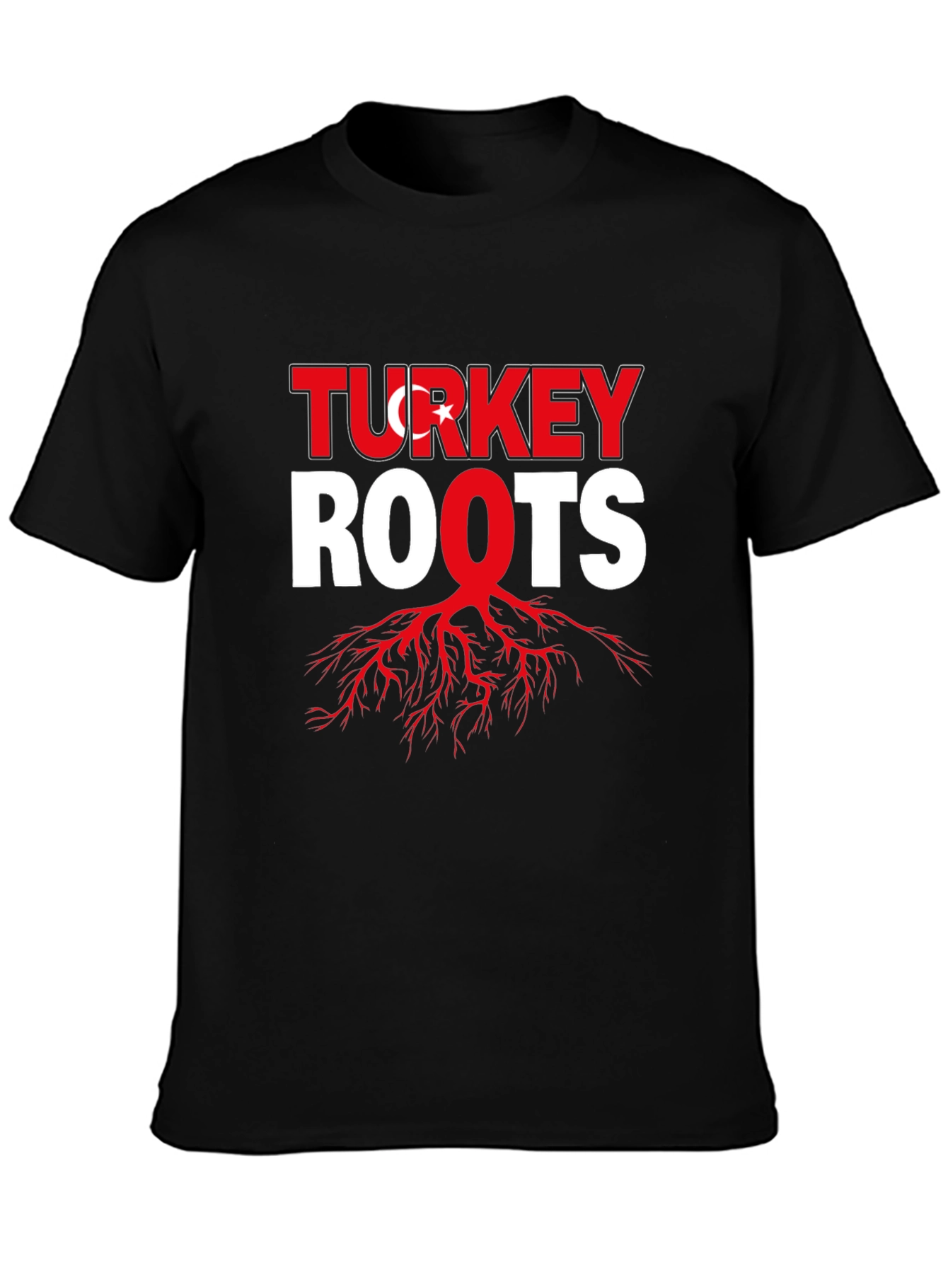 Turkey Roots Graphic Tee - Black