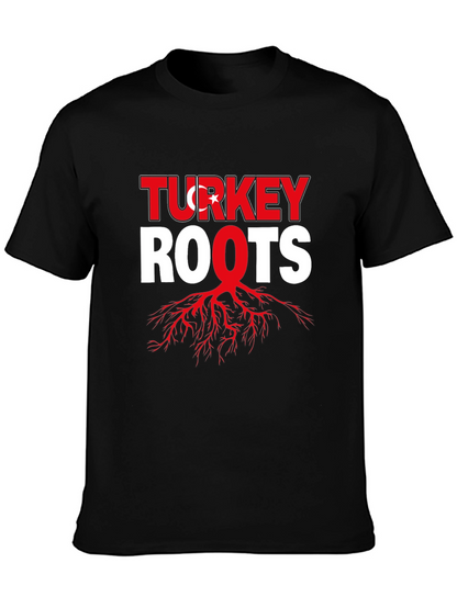 Turkey Roots Graphic Tee - Black