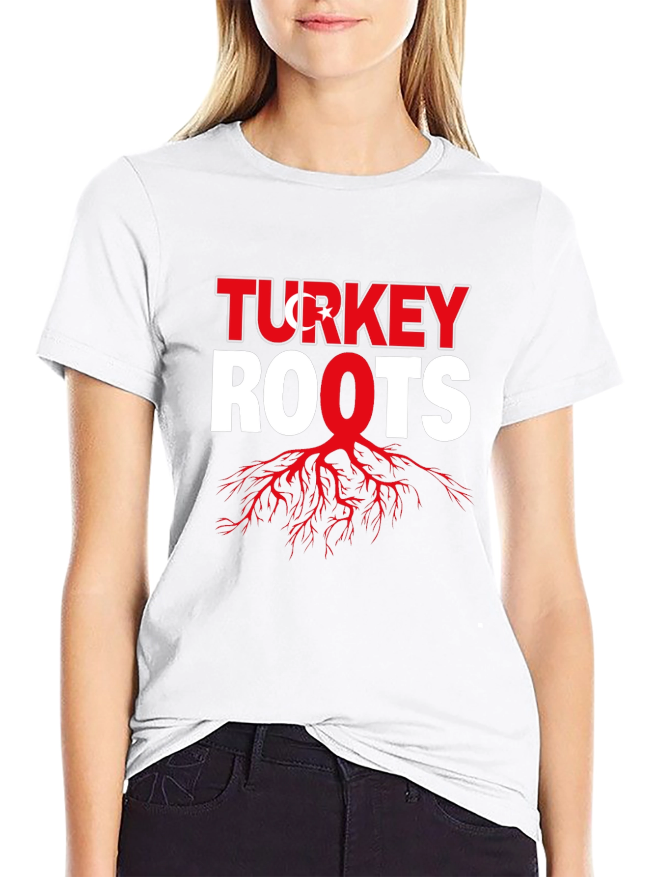 Turkey Roots Graphic Tee - Black