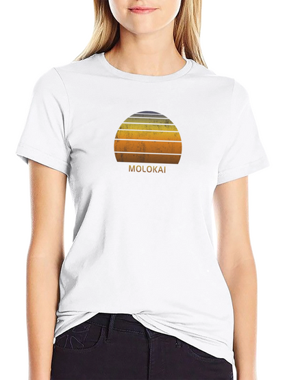 Molokai Retro Sunset Graphic T-Shirt