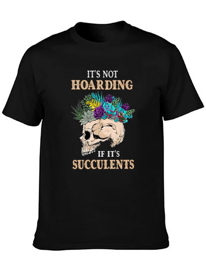 Succulent Skull Graphic T-Shirt