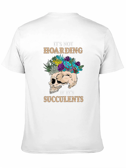 Succulent Skull Graphic T-Shirt
