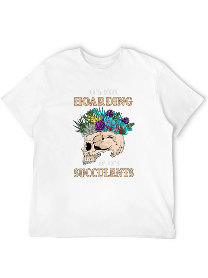 Succulent Skull Graphic T-Shirt