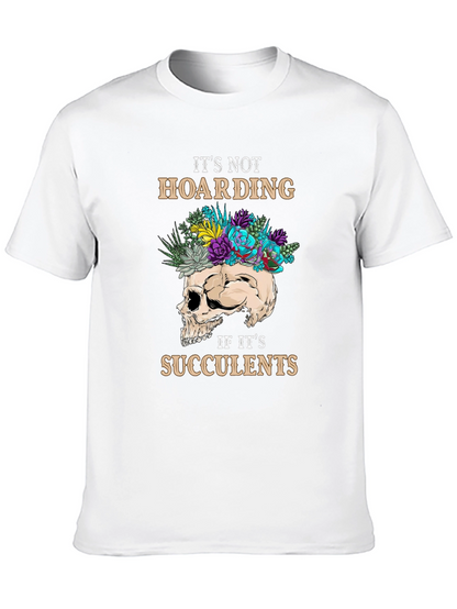 Succulent Skull Graphic T-Shirt