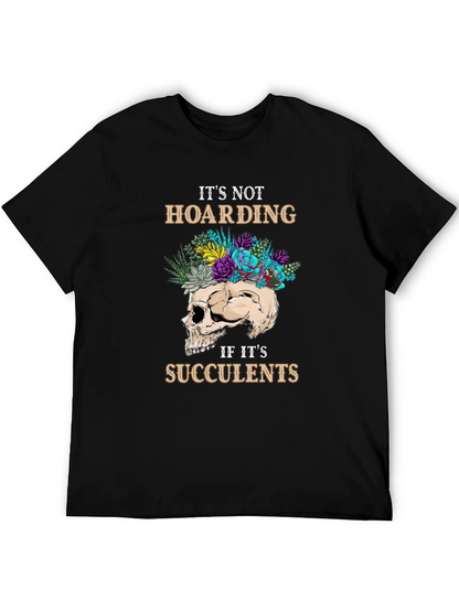 Succulent Skull Graphic T-Shirt