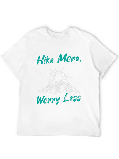 Hike More Worry Less Black Graphic Tee