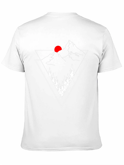 Mountain Peak Graphic Tee - Black