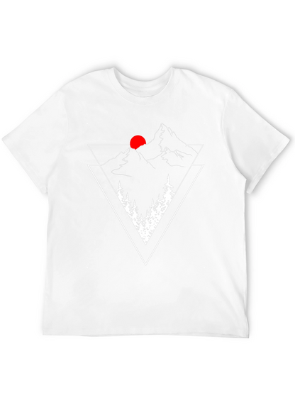 Mountain Peak Graphic Tee - Black