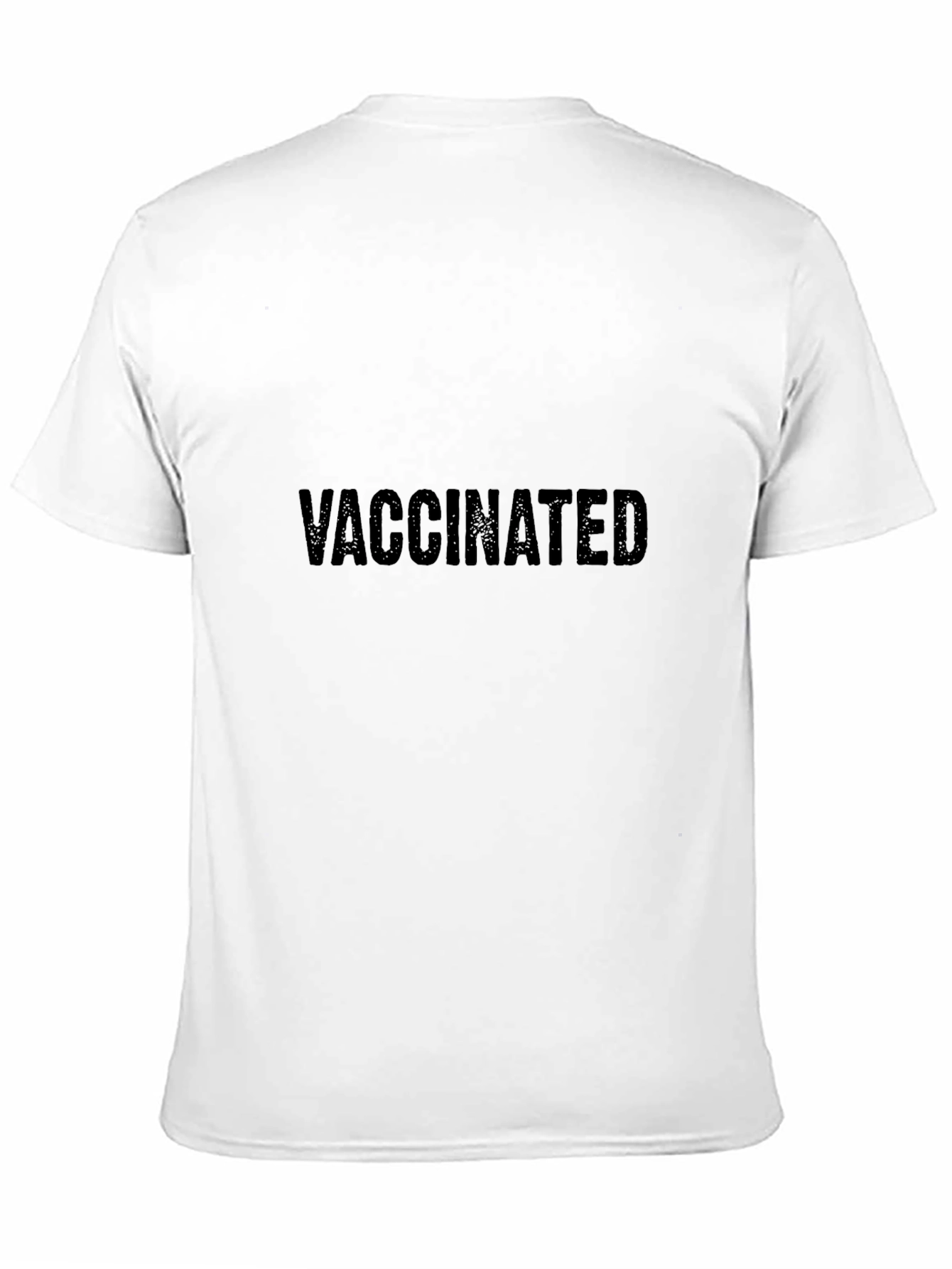 Vaccinated Graphic Tee - Black Short Sleeve Shirt