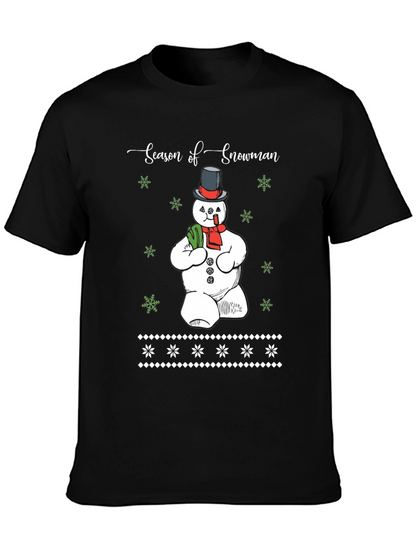 Season of Snowman Graphic T-Shirt