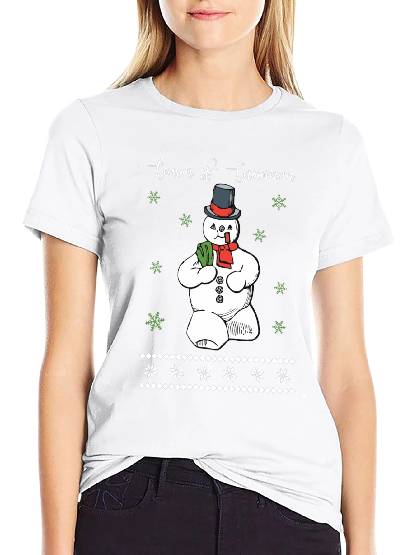 Season of Snowman Graphic T-Shirt