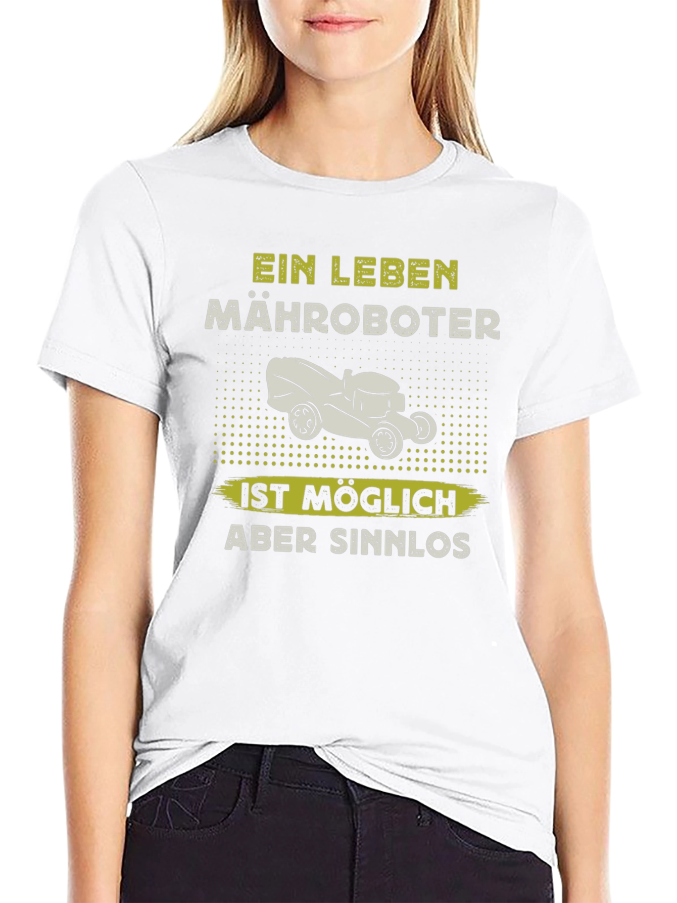 Ein Leben Mähroboter Funny T-Shirt