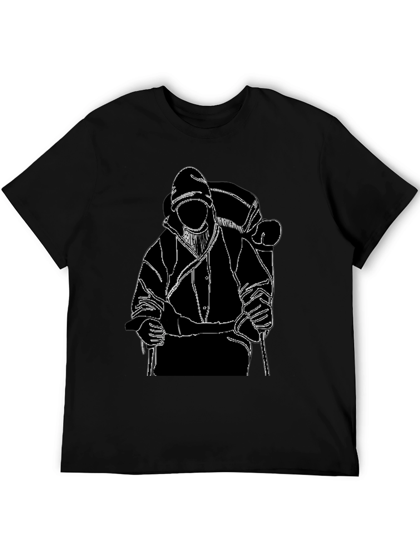 Backpacker Graphic T-Shirt - Black