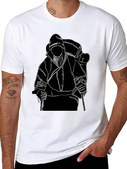 Backpacker Graphic T-Shirt - Black