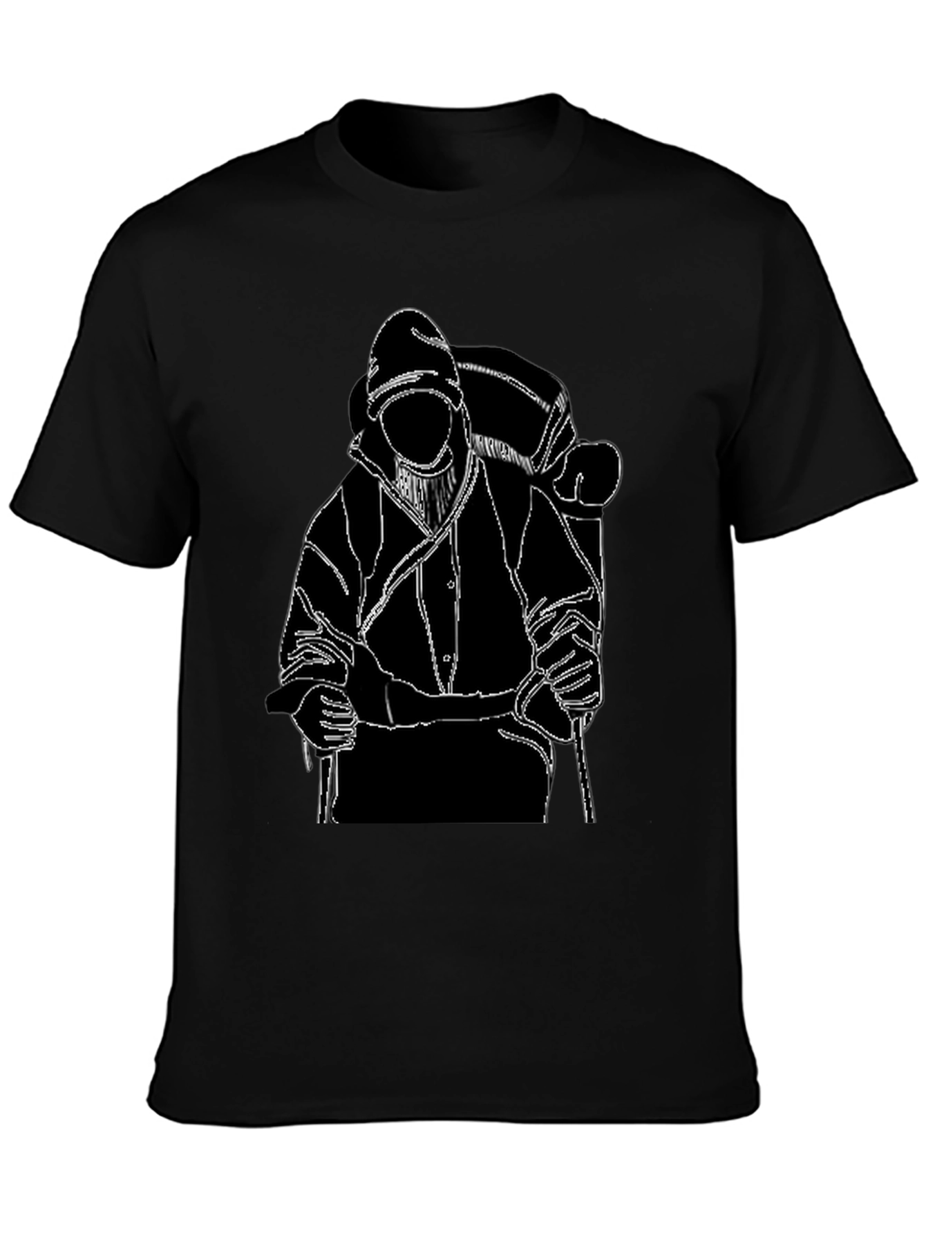 Backpacker Graphic T-Shirt - Black