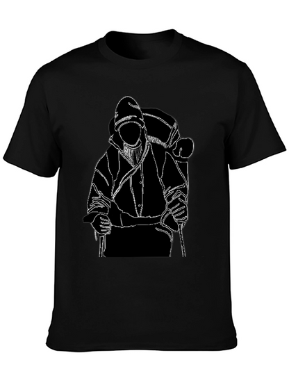 Backpacker Graphic T-Shirt - Black