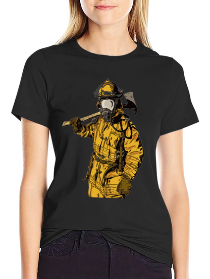 Firefighter Axe T-Shirt - Bold Graphic Tee