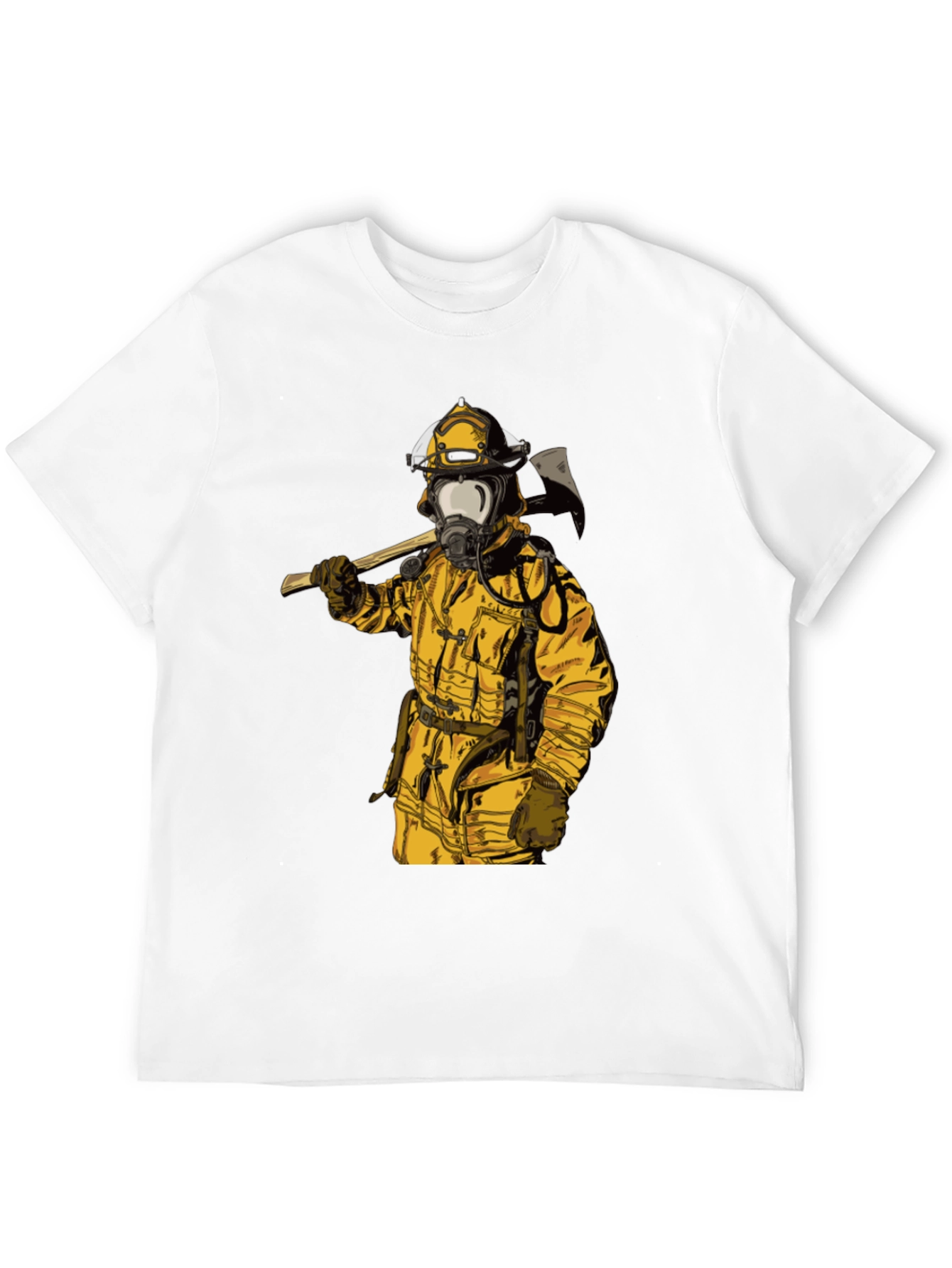Firefighter Axe T-Shirt - Bold Graphic Tee