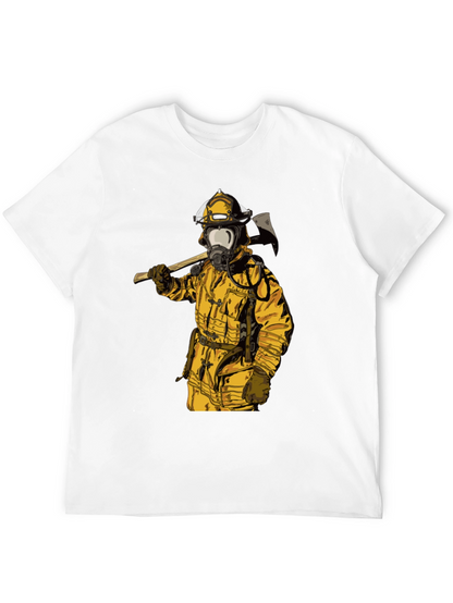 Firefighter Axe T-Shirt - Bold Graphic Tee