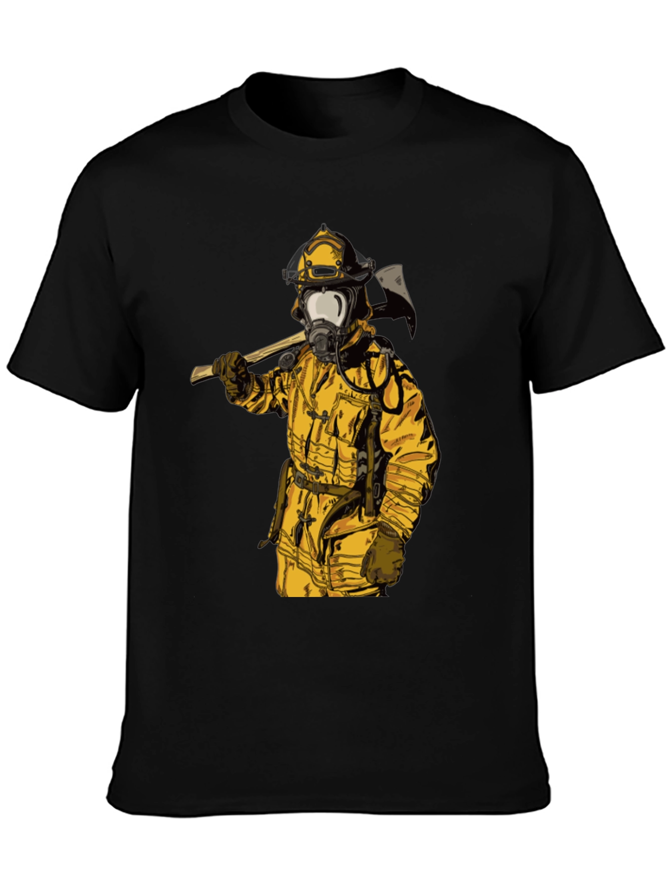 Firefighter Axe T-Shirt - Bold Graphic Tee