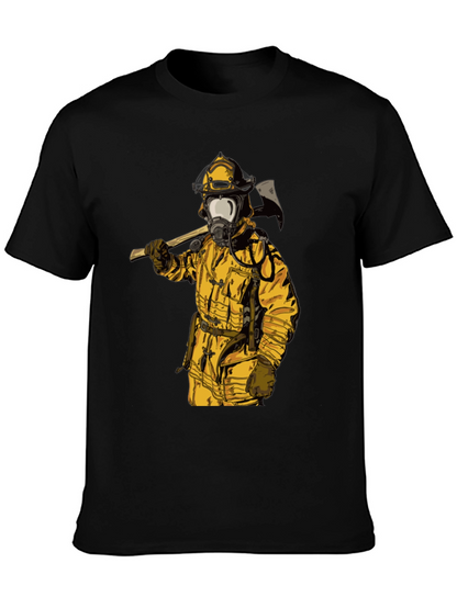 Firefighter Axe T-Shirt - Bold Graphic Tee