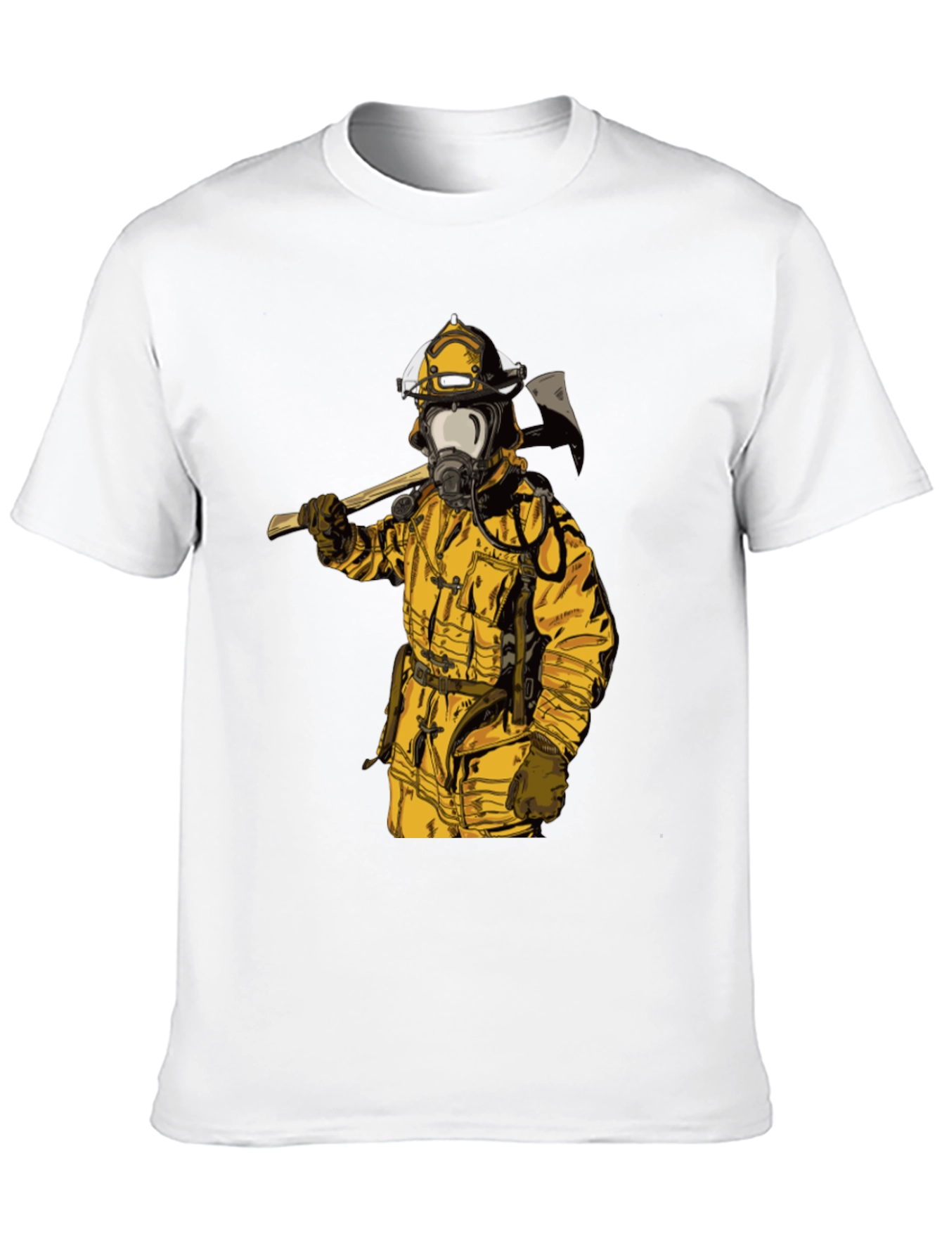 Firefighter Axe T-Shirt - Bold Graphic Tee