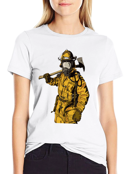 Firefighter Axe T-Shirt - Bold Graphic Tee