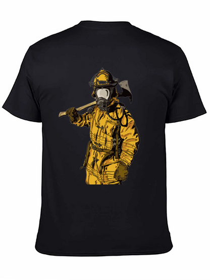 Firefighter Axe T-Shirt - Bold Graphic Tee