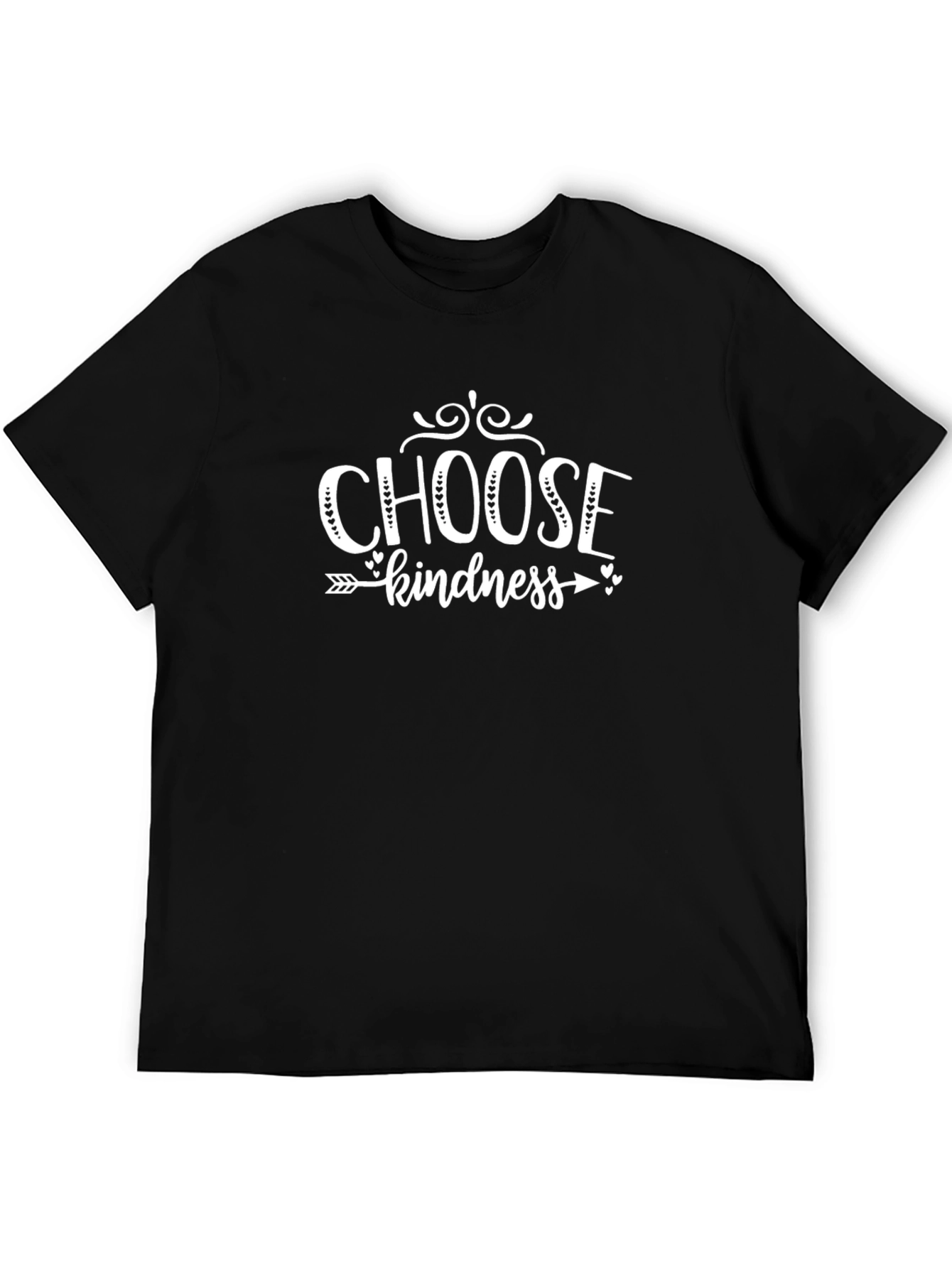 Choose Kindness Graphic Tee - Black Cotton T-Shirt