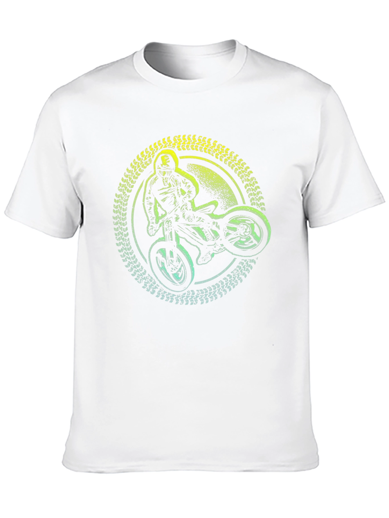 Mountain Bike Rider Graphic T-Shirt - Black