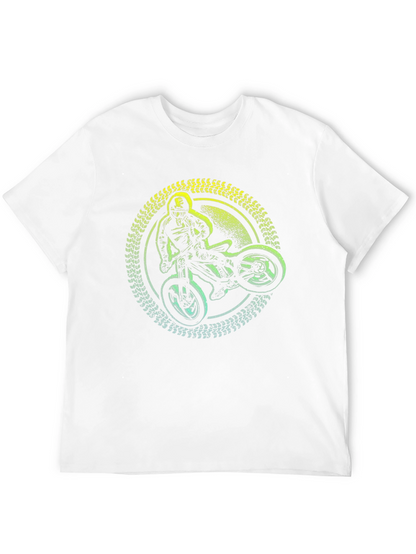 Mountain Bike Rider Graphic T-Shirt - Black