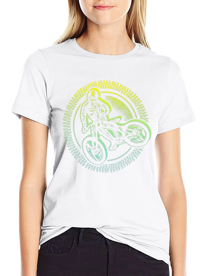 Mountain Bike Rider Graphic T-Shirt - Black