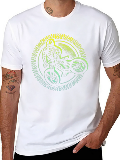Mountain Bike Rider Graphic T-Shirt - Black