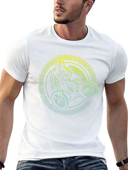 Mountain Bike Rider Graphic T-Shirt - Black