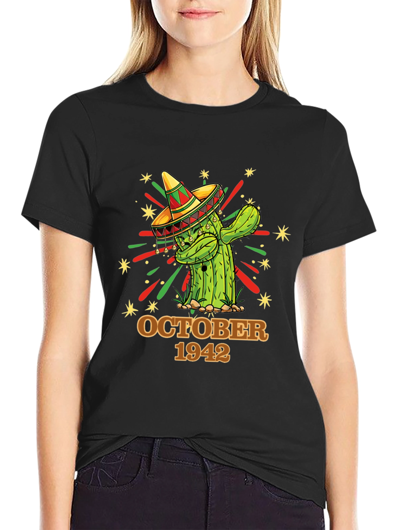 October 1942 Cactus Sombrero Graphic Tee