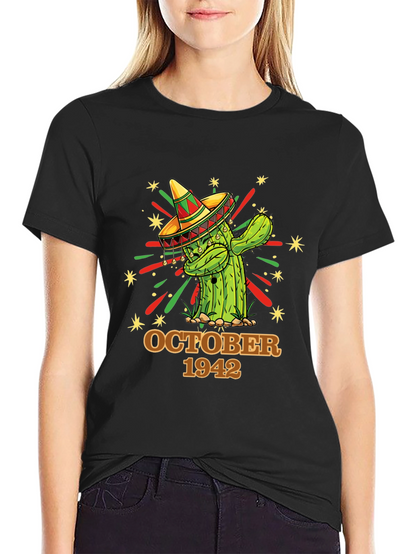 October 1942 Cactus Sombrero Graphic Tee
