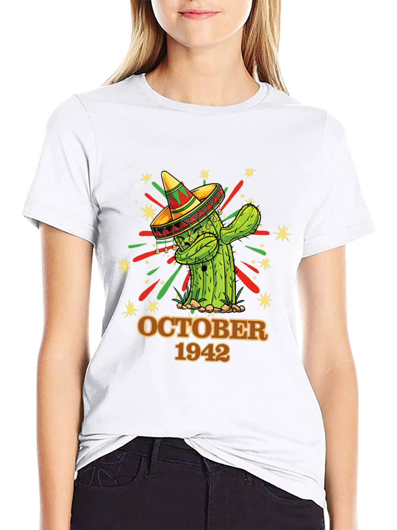 October 1942 Cactus Sombrero Graphic Tee
