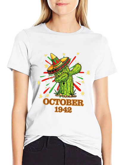 October 1942 Cactus Sombrero Graphic Tee