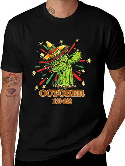 October 1942 Cactus Sombrero Graphic Tee
