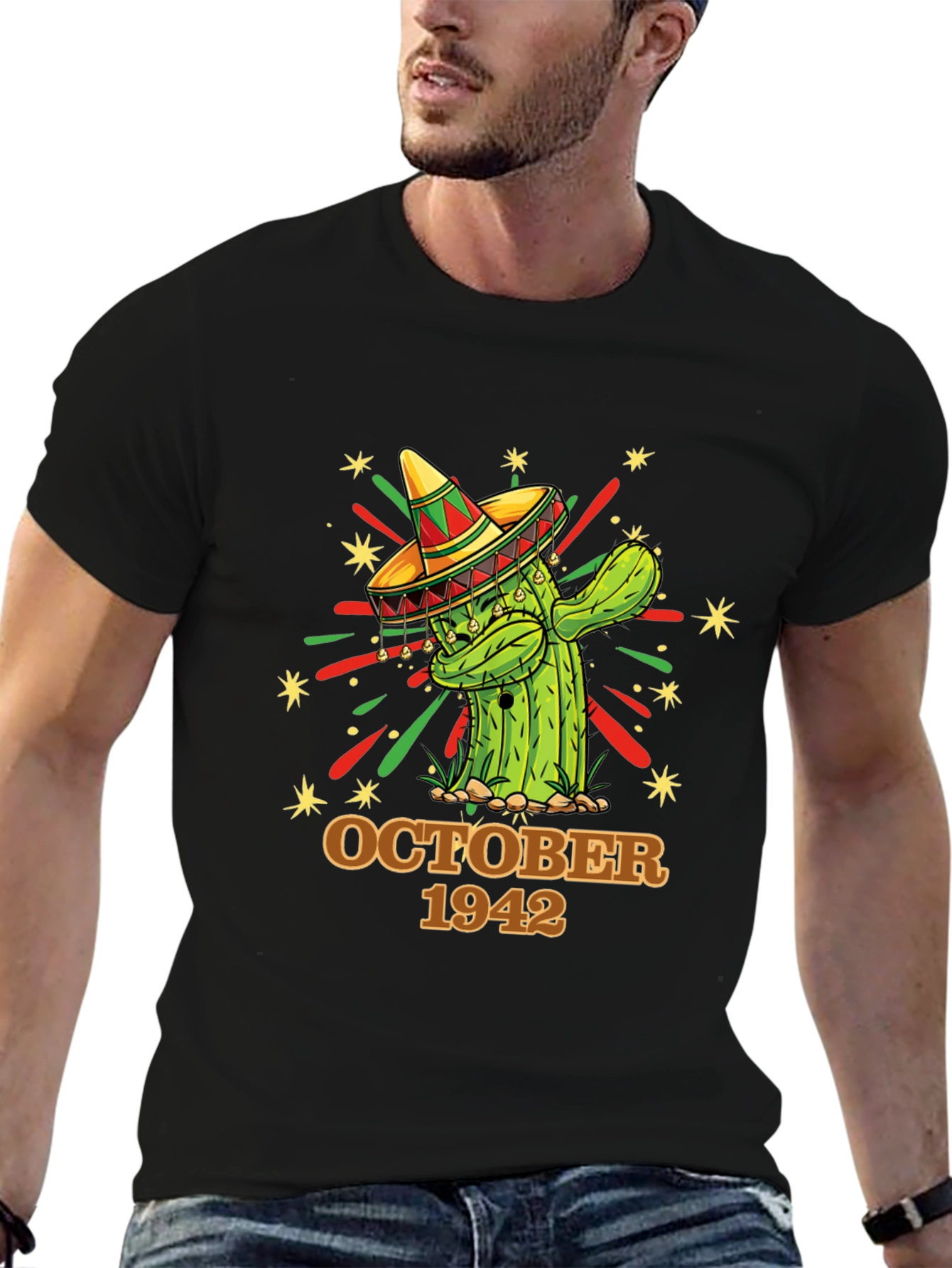 October 1942 Cactus Sombrero Graphic Tee