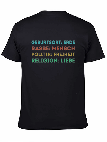 Birthplace Earth Human Race Freedom Love T-Shirt