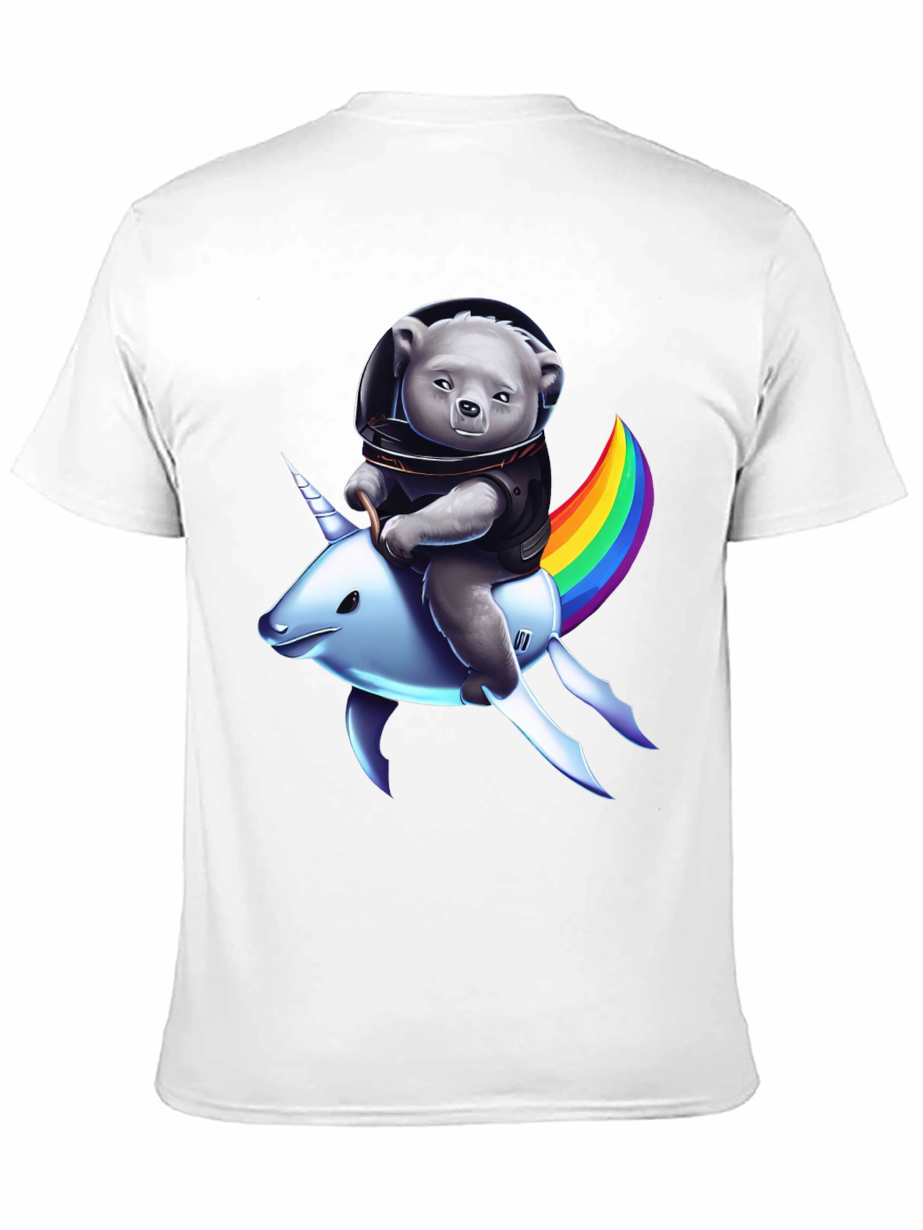 Astronaut Bear Riding Unicorn T-Shirt