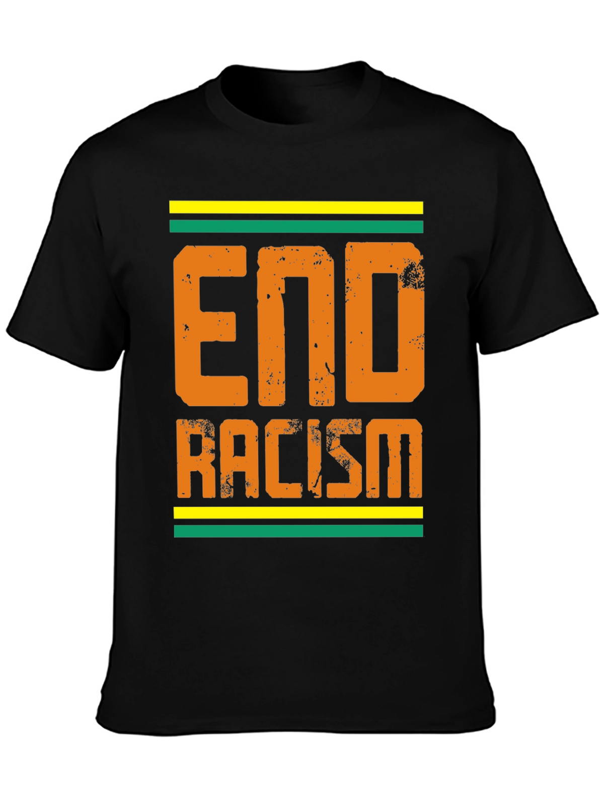 End Racism Graphic Tee - Black T-Shirt