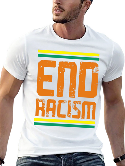 End Racism Graphic Tee - Black T-Shirt