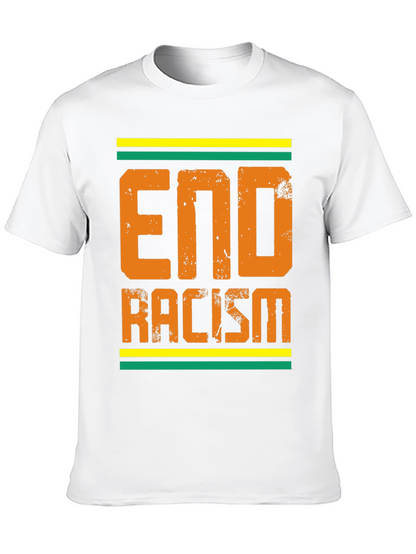 End Racism Graphic Tee - Black T-Shirt