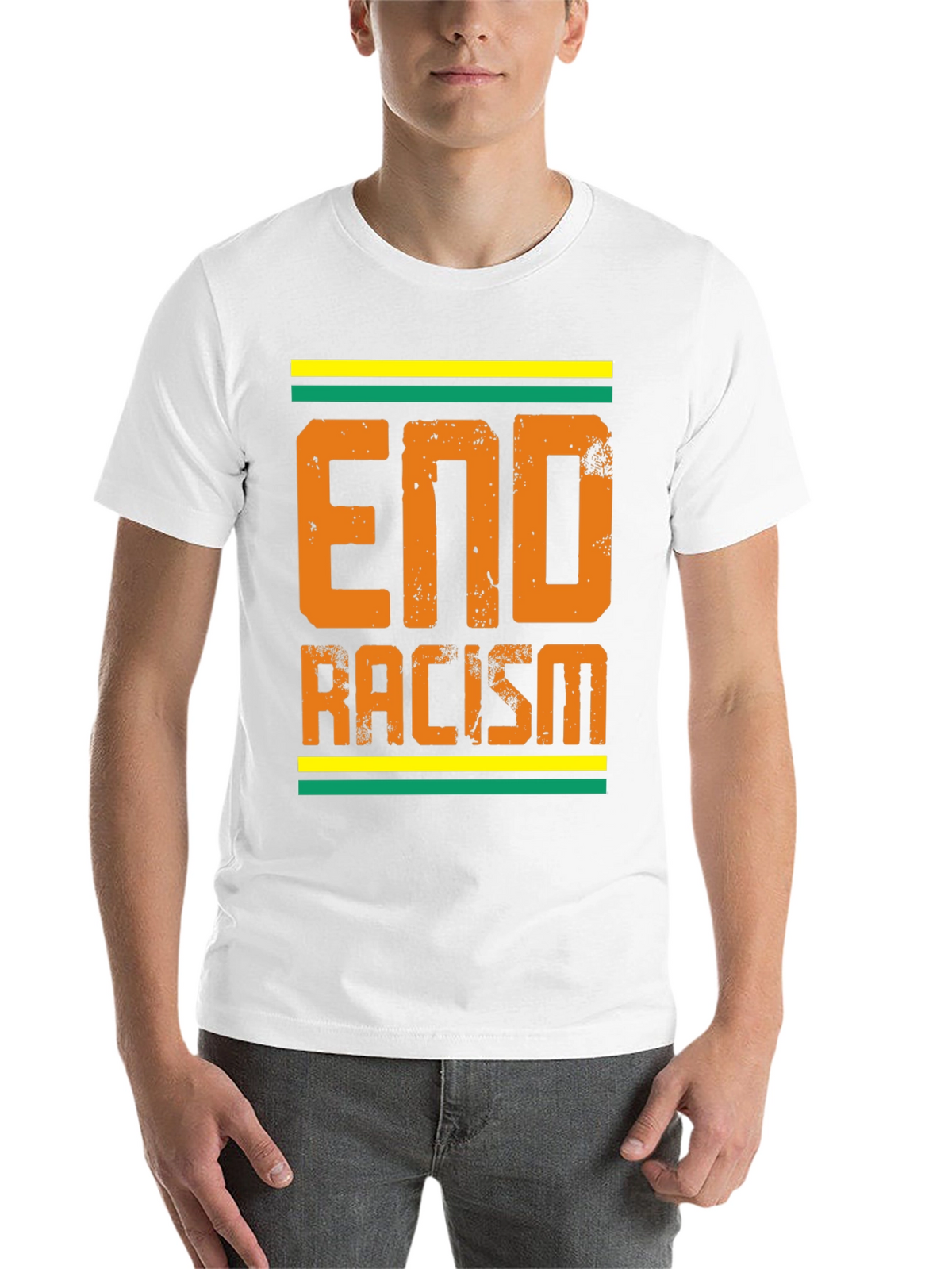 End Racism Graphic Tee - Black T-Shirt