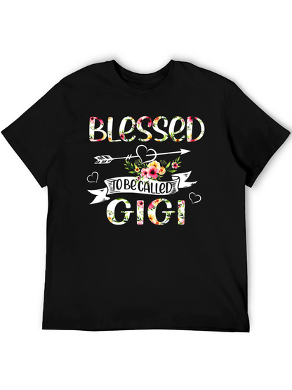 Blessed to be Called Gigi Floral T-Shirt