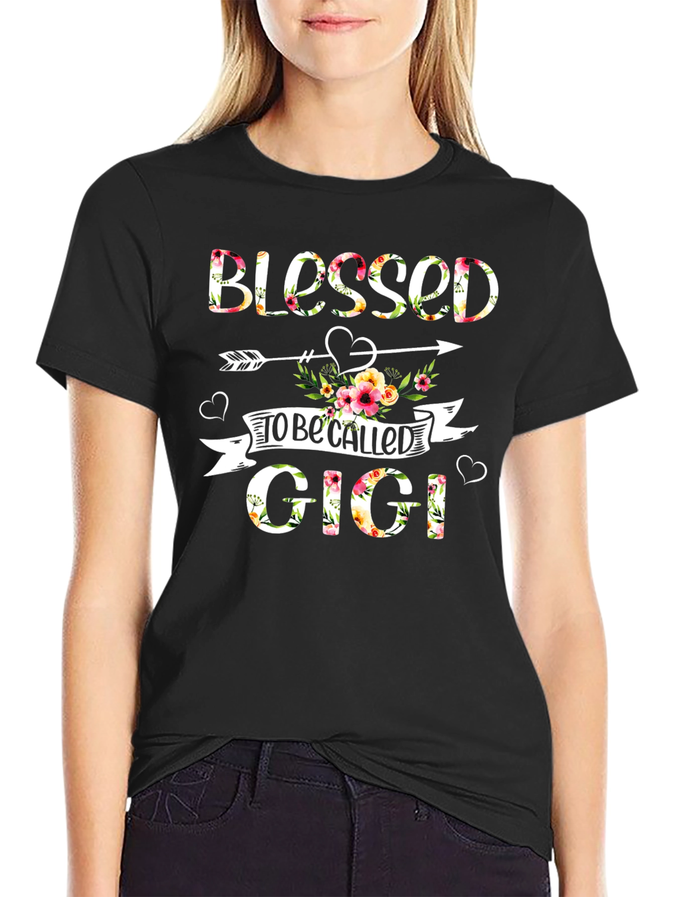 Blessed to be Called Gigi Floral T-Shirt