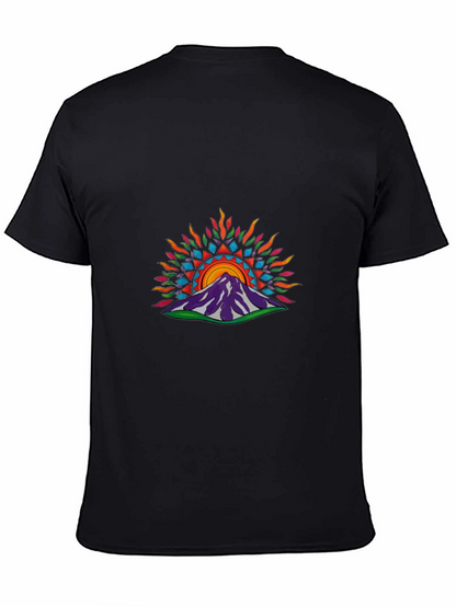 Mountain Sunrise Graphic Tee - Stylish Unisex T-Shirt